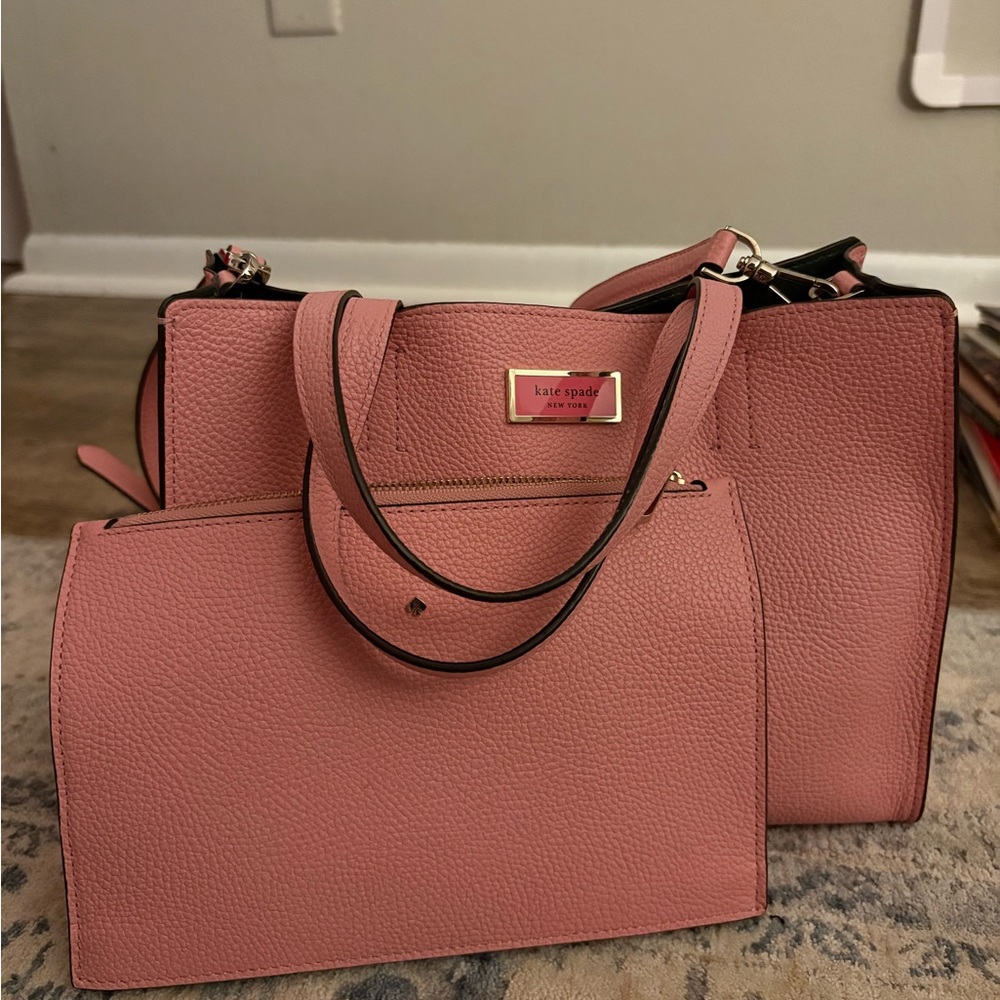 Kate Spade Blush Pink Satchel and Crossbody Set